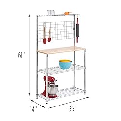 Honey-Can-Do SHF-01608 Bakers Rack with Kitchen