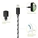 Fene 10 Feet / 3 Meter Nylon Braided Lightning to USB Charger for iPhone iPad iPod (5 Pack)