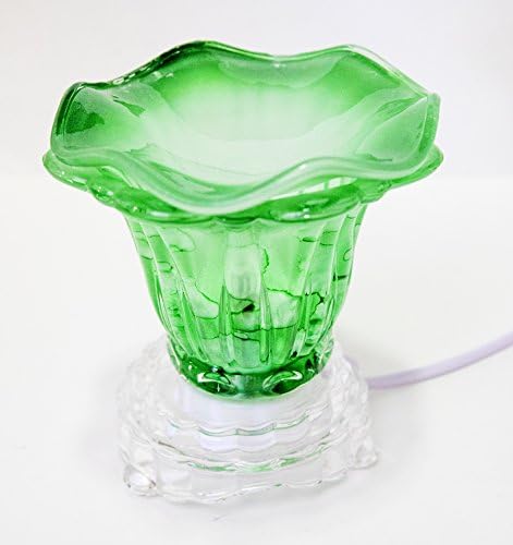 Fragrance Lamp Oil Electric Touch-controlled Massage Home Decor Burner (green)