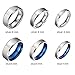 TIGRADE Titanium Rings 4MM 6MM 8MM 10MM Wedding Band in Comfort Fit Matte for Men Women Size 3-15,blue 8mm, Size 10.5
