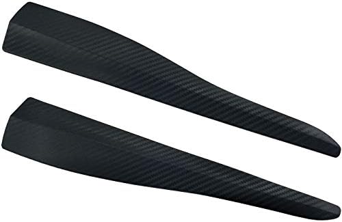 Lunsom Universal Stick-on Car Splitter Lip Protection, Front Bumper Protector Lip Guards for Most Vehicle Anti-Scratch Corner Pad, Black Bumper Lip Chin Spoiler Guard