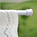Mayitr Adjustable 28-to-47-inch Spring Tension Curtain Shower Rods White