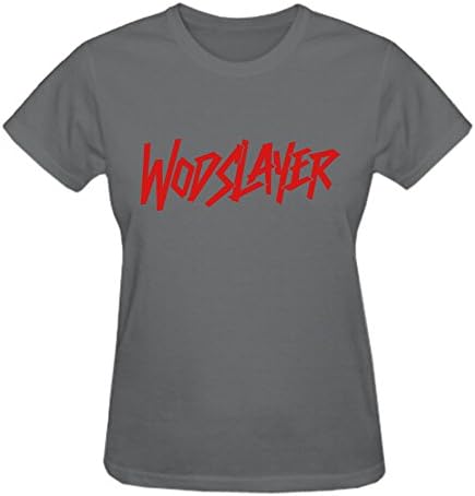 Happymeet WOD Slaver Women Round Neck Printed T Shirts Grey
