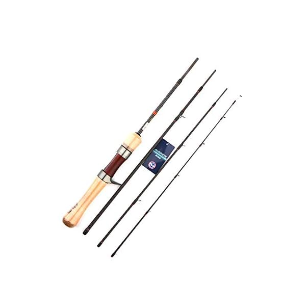 Beachcaster Fishing Rods Tragbare Trout Fishing Rod Suplight Welle Reise Rod High Carbon Rod Power-UL 4Section…