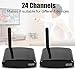 Tangxi 24-Channel 5.8GHz AV Wireless Transmitter Receiver Sender Audio Video 200m Transmission, Compatible with DVD/DVR/CCD Camera/IPTV/Satellite STB/Digital TV STBthumb 1
