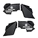 Hooke Road Front Steel Inner Fender Liners w/Star Logo Compatible with Jeep Wrangler JK 2007-2018 Sport Sahara Rubicon 2/4 Doors