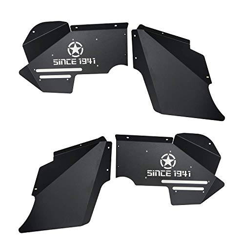 Hooke Road Front & Rear Inner Fender Wheel Well Inner Liners Compatible