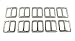 DGOL 10pcs 1 inch Zinc Alloy Slider Tri-glide Buttons Webbing Strap Tri Glide Adjustable Buckle Fasteners (Silver)