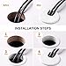 12-Pack Magnetic Cable Clips Black – Cord Organizer for Desk, Nightstand & Table, Magnetic Cable Holder with Adhesive Pad & Fast Locking System – Black Cable Management Clips for Organized Spaces