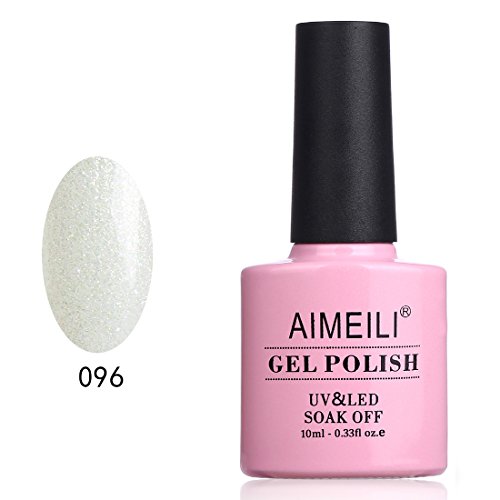 AIMEILI Soak Off UV LED Gel Nail Polish - Dancing Little Snow (096) 10ml