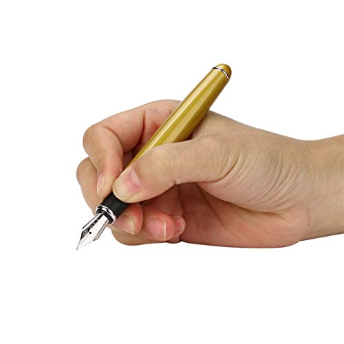 JinHao X750 Fountain Pen Matte Frosted Deluxe Black Extra Fine Nib (A)