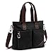 ToLFE Women Top Handle Satchel Handbags Tote Purse Shoulder Bag (Black)