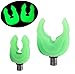 JSHANMEI Fluorescent Fishing Rod Holder Luminous Silica Gel Rubber Butt Rests Rod Pod Rest Gripper Carp Fishing Tackle (Large (Pack of 2))