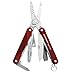 Leatherman - Squirt ES4 Multitool + LED Lenser K2L Flashlight Keyring Torch (Red)