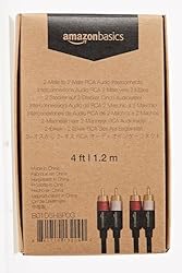 Amazon Basics 2 RCA Audio Cable for