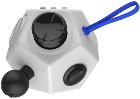ORIGINAL HOLY CRYSTAL 12 SIDED FIDGET CUBE DESK TOY FOR ANXIETY RELIEF ADHD ASMR TOY-WHITE