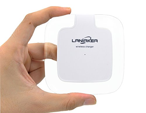 Wireless Charger, LANIAKEA BaseShip Qi Wireless Charging Pad for Samsung Galaxy S7/S6/Edge/Plus/S6 Active/Note 5, Nexus 6/5, Moto Droid Turbo 2/Maxx, Nokia 1520/920, SONY Xperia Z4v & More(White)
