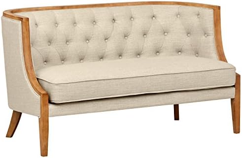 Amazon Com Stone Beam Laurel Rounded Loveseat Sofa Settee Couch