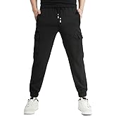 HONCAN Boys Cargo Joggers Pants Outdoor Youth Quick Dry Hiking Pants Lightweight Athletic Pants with Zipper Pockets