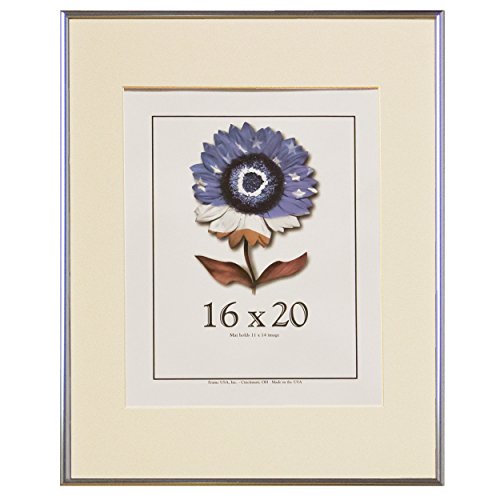 16x20 Matte Silver Metal Picture frame Single Frames