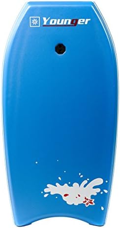 Younger 41 inch Body Board with Leash, EPS Core and Slick Bottom