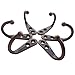 24 Pieces Coat Hooks Wall Mounted Robe Hook Single Coat Hanger No Scratch and 50 Pieces Screws 1.26 Inch Interior Diameter Copper Color