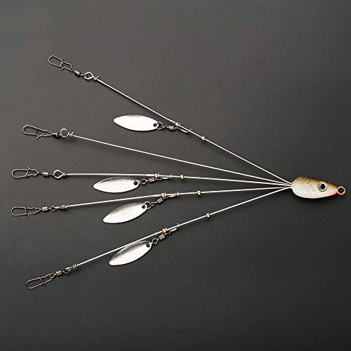 JOHNCOO Soft Lures Fishing Tackle Alabama Rig Set Swimbaits Lures Kit