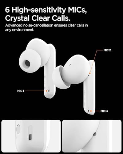 Audio True Wireless SA-TW P20 kabellose In-Ear Ohrhörer mit 30 Stunden Spielzeit, bis zu 40dB 3 Multi-Mode ANC Pro, EQ-Anpassung, 6 Mikrofone, Gaming-Modus, LCP Graphen-Treiber, IPX5 - Schwarz