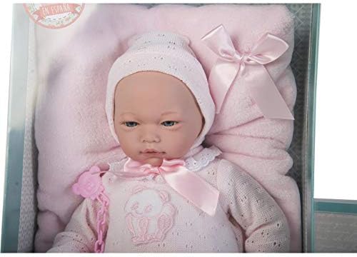 Amazon.es: Guca, Muñeca baby reborn andrea polaina jersey y cojin rosa s/ pelo 46 cm, Modelos Surtidos: Juguetes y juegos