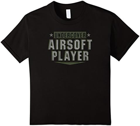 Kids Undercover Airsoft Player Outdoor Combat Sport T-Shirt 12 Black