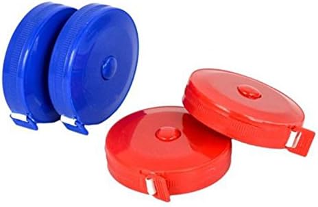 SeeDream Retractable Circular Ruler Tape Measure Reel for Clothes Height ( 2X79"/200cm)-Red and Blue Shipped Randomly