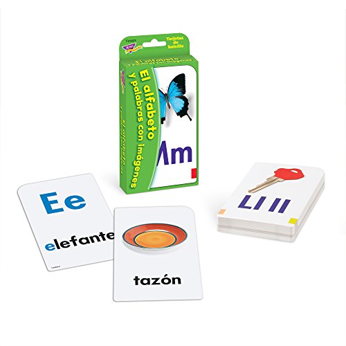 Spanish Alphabet & Picture Words Pocket Flash Cards