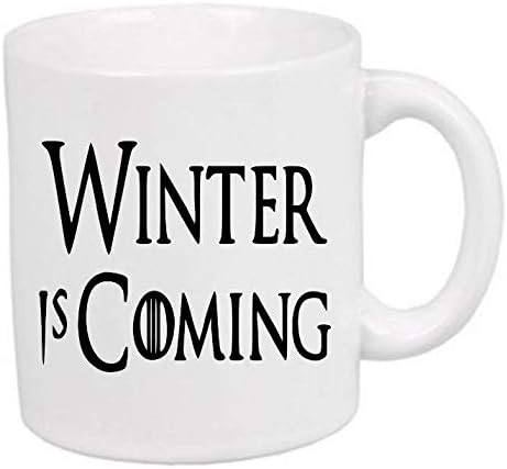 Winter is Coming Game of Thrones Mug Coffee Cup Gift Halloween Home Decor Kitchen Bar Gift for Her Him Any Color Personalized Custom