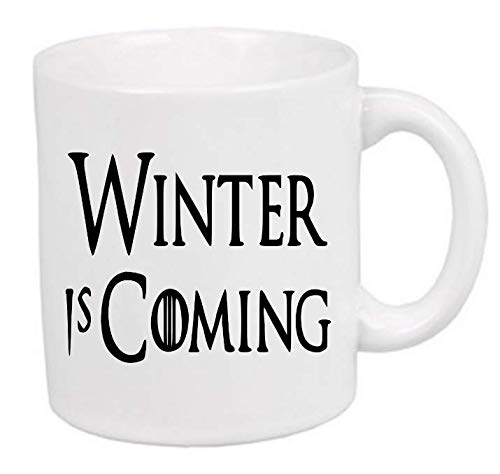 Winter is Coming Game of Thrones Mug Coffee Cup Gift Halloween Home Decor Kitchen Bar Gift for Her Him Any Color Personalized Custom