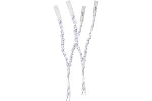 Nash Rotator X Toe Straps – Hybrid Bungee/Skate-Lace Goalie Toe Tie System – Black or White – Improved Pad Rotation, Reduced 