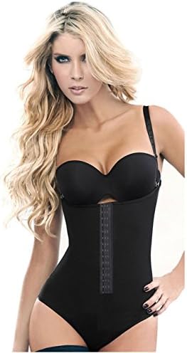 Shape Mi Petite Open Bust Bodysuit Shaper with Removable Bra Straps for Women (Extra Large)