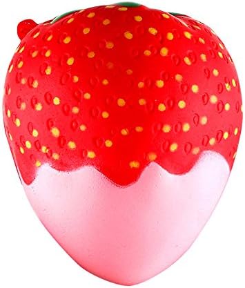 JiaMeng Soft Toys Anti-Stress and Anti-Anxiety Toys Squeeze Toy for Kids and Adults, Men and Women Chic 11.5cm Strawberry Chocolate Scented Squishy Slow Rising Squeeze Toys Jumbo Collection