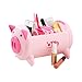 UQueen UQ6013 Creative Pigs Plastic Office Desktop Stationery Cell Phone Remote Control Storage Box Organizer (Pink)