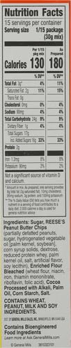 BETTY CROCKER REESE’S BROWNIE MIX WITH REESE’S PEANUT BUTTER CHIPS, HOLIDAY BAKING, 16 OZ