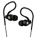 Langsdom Sweatproof Sport Headphones In Ear Bass Exercise Earbuds Earphones with Remote and Mic for Running Gym Jogging for iPod iPhone Samsung (SP80A Black? …