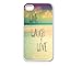 Iphone 4 Case, Thin Flexible Plastic Case Iphone 4 Case, Inspirational Qoute Beach Live Laugh Love (4s case) (iphone4scovers)