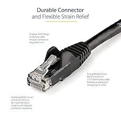 StarTech.com 25ft CAT6 Ethernet Cable - Black CAT 6