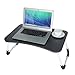 Laptop Bed Tray Table, Ama-store Breakfast in Bed Tray, Portable Laptop Bed Stand Laptop Desk with Foldable Legs Reading Holder with Card Slot Lap Tablet Table for Home, 23.6×15.7×11 inches (Black)thumb 2