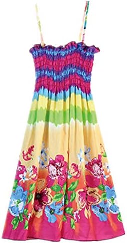 MULLSAN Little Big Girls' Long Dress Bolero Casual Beach Dress Size 3-12