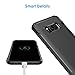 JETech Slim Fit Case for Samsung Galaxy S8 Plus S8+, Thin Phone Cover with Shock-Absorption and Carbon Fiber Design (Black)