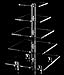 YestBuy Cupcake Stand, 5 Tier Square Cupcake Tree Tower, Clear Cupcake Holder, Pastry Display Rack for Party, Wedding, Baby Shower