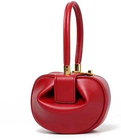 Fashion Show Fashion Retro Leather Handbags Dumpling Bags Bags Tote Bags,Red-20813cm