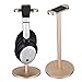 Headset Hanger Gaming Headphone Stand Znoble Aluminum Earphone Mount Hanger with leather Flexible Headrest for All Headphones Sizes-Gold