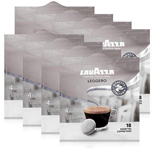Lavazza Kaffeepads Leggero 18 Pads - Für Kaffee-Padmaschinen 125g Röstkaffee (8er Pack)