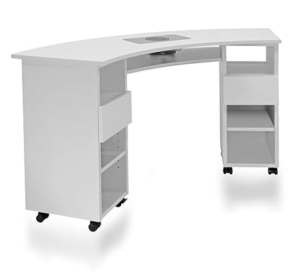 Manikürtisch, Nageltisch, Studiotisch mit Absaugung SA-30, Modell KT-03